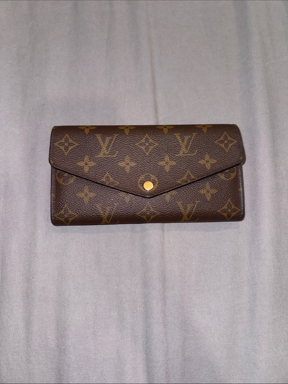 Louis Vuitton Monogram Canvas Envelope Wallet in Brown